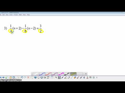 Intro to Equations with Fractions - Expii