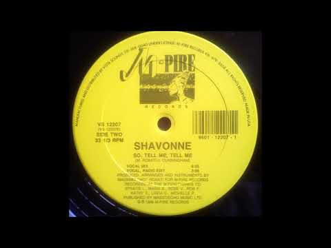 SHAVONNE - SO TELL ME , TELL ME ( FULL SINGLE REMASTER) @freestylemusichits