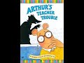 Opening Closing To Arthur S Teacher Trouble 2003 DVD