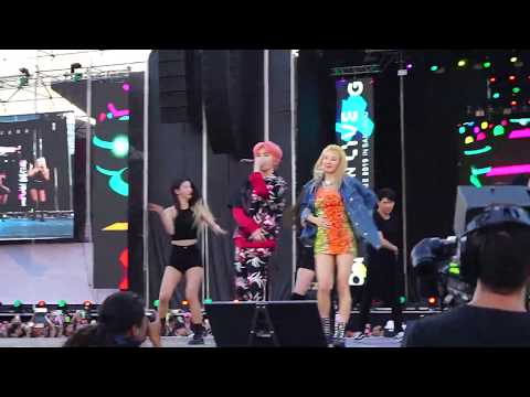 190118 Hyoyeon/Taeyong - Wannabe (SMTOWN in Chile)