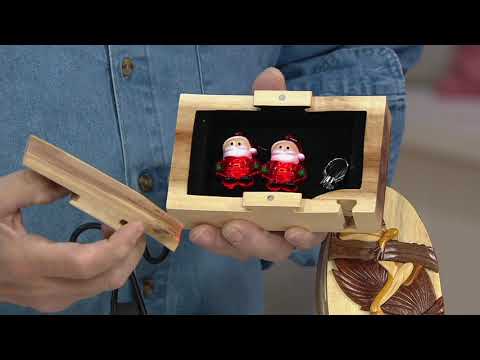 Handcrafted Hardwood Storage Puzzle Box with Magnet Closure on QVC