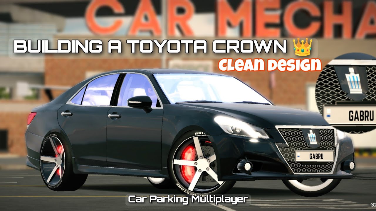 🔥BUILDING A TOYOTA CROWN👑 LOGO DESIGN IN CAR PARKING MULTIPLAYER