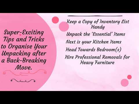 Tips to Unpack Your Furniture After Moving