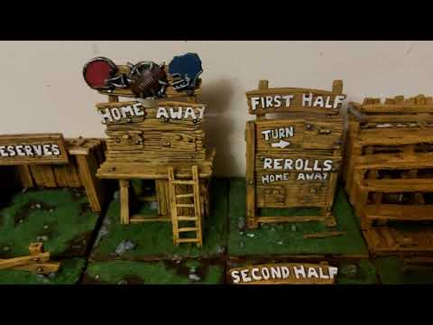 blood bowl 3d printed pitch.