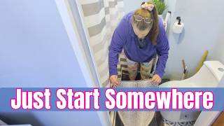 I Didn’t Feel Like Doing Anything Today… So I Started With the Bathroom | Clean With Me