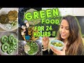 I Ate GREEN FOOD For 24 HOURS Food Challenge Video Anushka Sethi