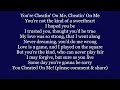 You're CHEATIN' ON ME, Cheating On Me! Lyrics Words text trending Dean style sing along song music