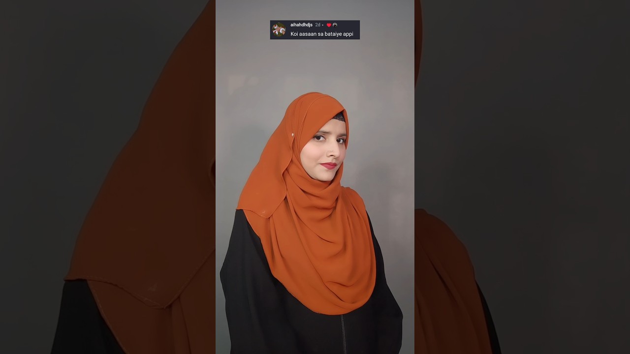 easy full coverage hijab tutorial for beginners #hijabstyle #hijabtutorial #eidhijabtutorial