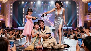 保潔員竟是世界級歌神？女兒被富婆羞辱窮酸，怎料下秒母女合唱神曲驚天逆轉，震驚全球打臉富婆！#爽劇 #逆襲 #都市 #抓馬