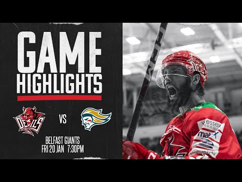 Cardiff Devils v Belfast Giants Highlights - Jan 20th, 2023