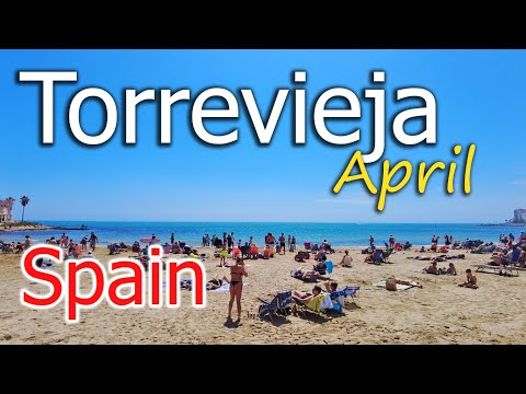 Torrevieja / Spain ⁴ᴷ 🇪🇸 - walking tour - 4k -🌡T+C°21 🌞- 2025/04