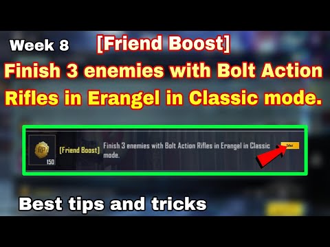 [Friend Boost] Finish 3 Enemies with Action Rifles in Erangal in Classic Mode,