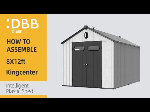 DBB DiBiBi Intelligent Plastic Shed 8x12ft Assembly video， with a duration of 7 minutes 2