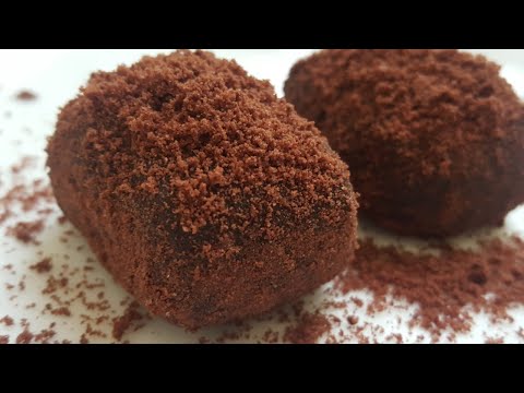 Condensed milk and cocoa powder truffles | Chocolate truffles | Easy dessert recipes