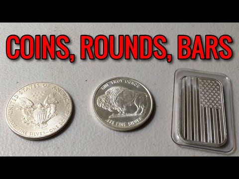 Silver Coins, Rounds, & Bars... What’s the Difference? Pros & Cons?