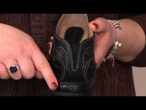 Earth Origins Leather Perforated Slip-ons - Lauryn on QVC