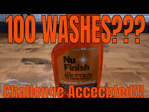 100 WASHES???  Challenge Accepted!!!  Nu Finish Ceramic Coating!! Better Than Wax!!