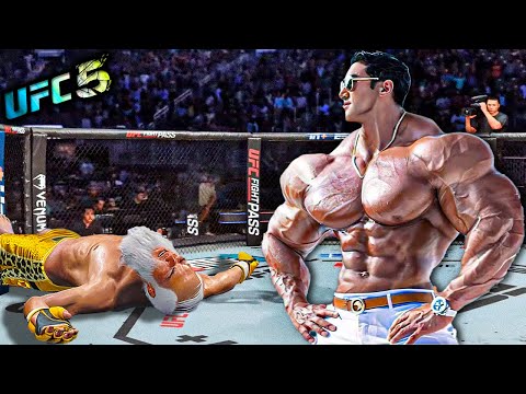 Old Bruce Lee vs. Korean Hulk (EA sports UFC 5)