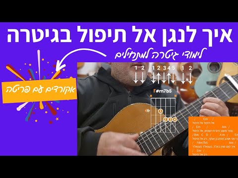 לימודי גיטרה | איך לנגן בגיטרה אל תיפול | אברהם פריד, חיים ישראל, בנצי שטיין |