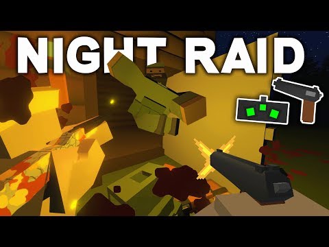 SNEAKY NIGHT RAID ON TEAM BASE | Unturned Survival