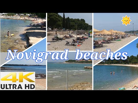 Novigrad Beaches 🏖️ Croatia [4K]