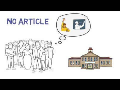 a/an, the, no article - How to Use Articles
