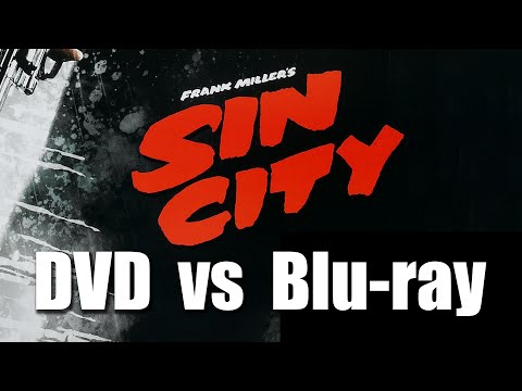 Sin City DVD vs Blu-ray Split Screen Comparison
