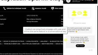 Opel Website Proactive Chatbot Conversation Example