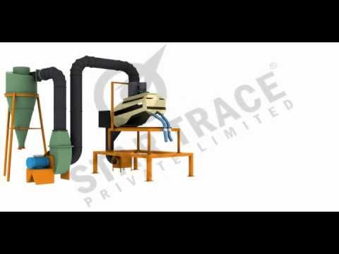 Automatic star trace destoner, three phase