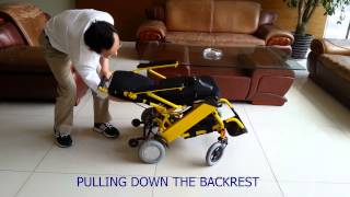 HOW TO OPEN AND EXTEND THE LIGHTEST ELECTRIC WHEELCHAIR