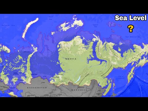 Russia Map vs Sea Level Rise