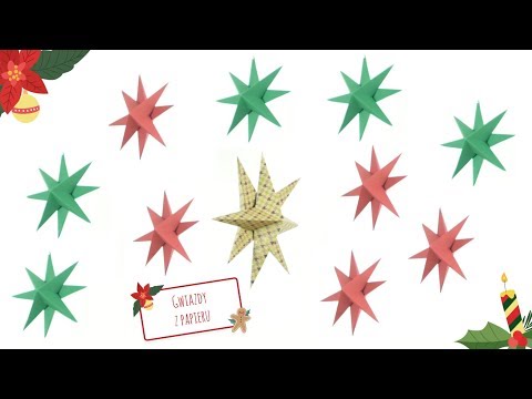 Jak zrobić trójwymiarową gwiazdę z papieru? #diy #święta