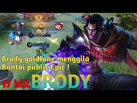 Brody goldlane bantai public epik ! - mobile legends