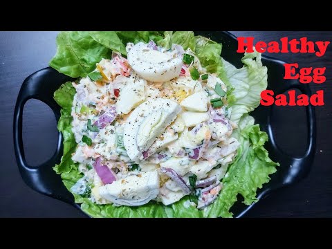 HEALTHY EGG SALAD RECIPE | Egg Salad For Weight Loss | High Protein Salad Recipe | Keto Salad Recipe