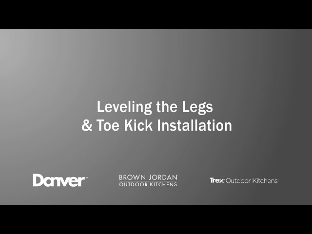 Leveling the Legs & Toe Kick Installation