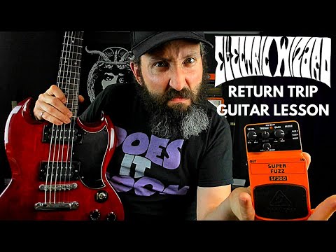 Electric Wizard Guitar Lesson & TAB - Return Trip with Behringer Superfuzz SF300