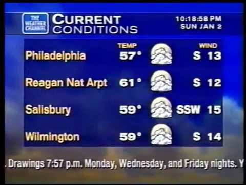 WeatherStar XL v1 Local Forecast - 1/2/00 @ 10:18 pm