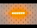 Výstražné LED svetlo 12/24V - oranžové 6x4W LED / ECE R65 (130x30x11mm) - Video Youtube