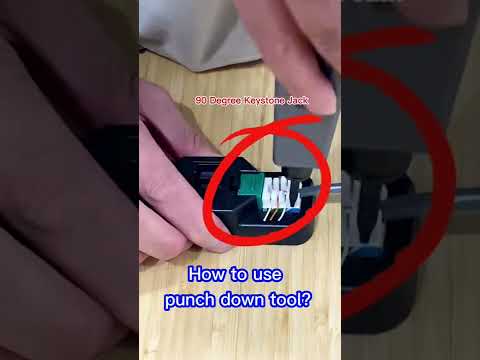How to correctly use punch down tool? #shorts