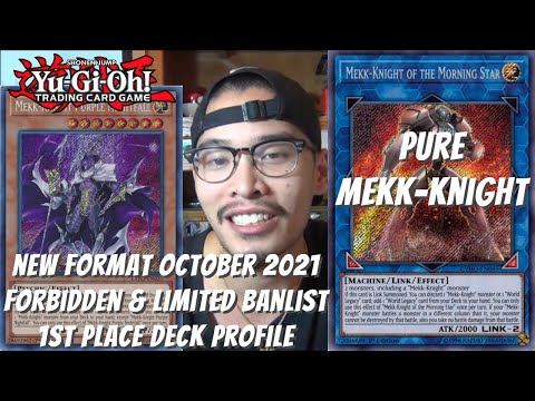 Yugioh New Format October 2021 Banlist Locals 1st Place Deck Profile - Mekk-Knight - Johnny Nguyen