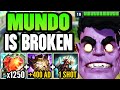 400+ AD FROM ONE ITEM?! DR. MUNDO HITS LIKE A LITERAL TRUCK! (THIS IS SO BROKEN)