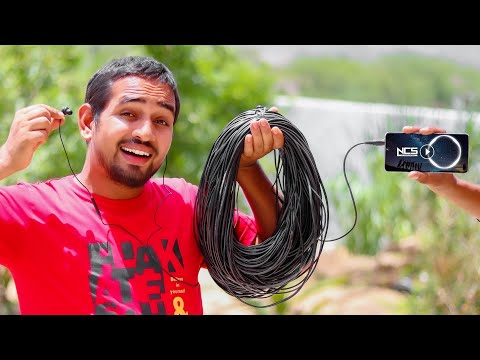 We Try World's Longest Earphone 1200 Feet - Will It Work ?