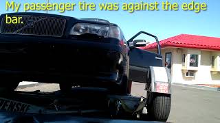 How to tow your FWD vehicle with a car dolly that does NOT have retractable ramps. Penske, Demco...