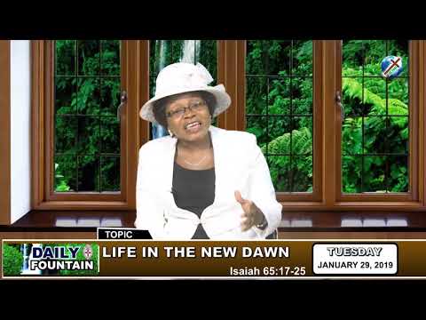 DAILY FOUNTAIN OF JANUARY 29, 2019 - MRS. MISEL MICHELLE DAJUR