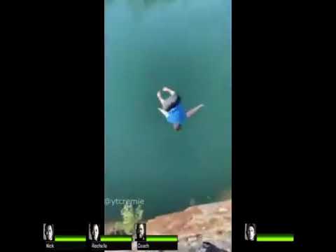 L4D2 Meme - Coach falls into water