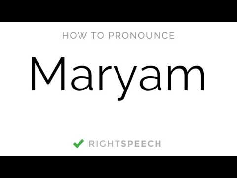 🔴 Maryam - How to pronounce Maryam - American Girl Name