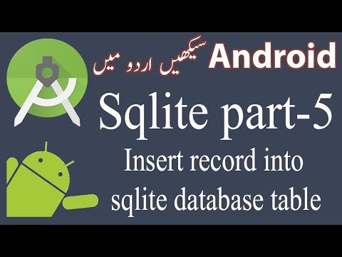 46 Android Sqlite Database Tutorial 5 Insert Into Sqlite Table Example Urduhindi