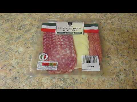 Selezione di salumi e formaggi italiani - Aldi - Recensione di cibo italiano