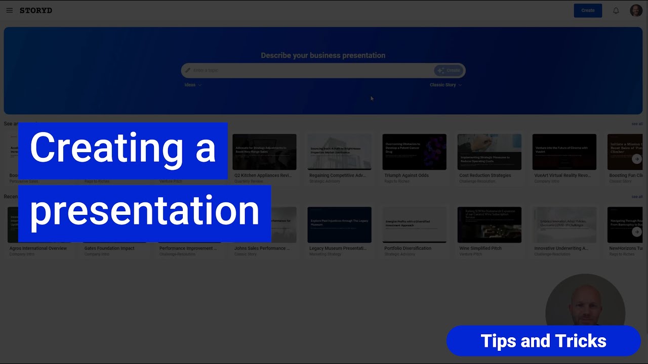 Creating an AI presentation