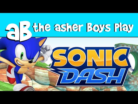 Art of Asher Boys play Sonic Dash